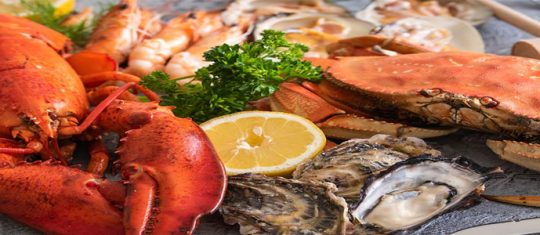 plats de fruits de mer